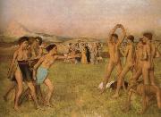 Edgar Degas Young Spartans Exercising china oil painting reproduction